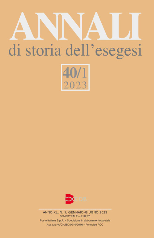 Annali di storia dell'esegesi