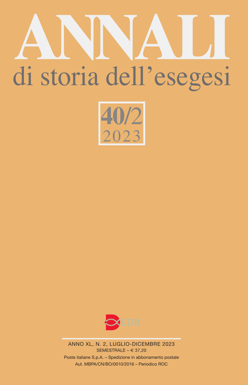 Annali di storia dell'esegesi