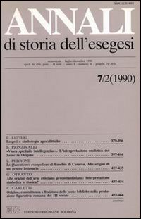 Annali di storia dell'esegesi. Atti del VII seminario di ricerca su Studi sulla letteratura esegetica cristiana e giudaica antica. Sacrofano 18-20 ottobre 1989