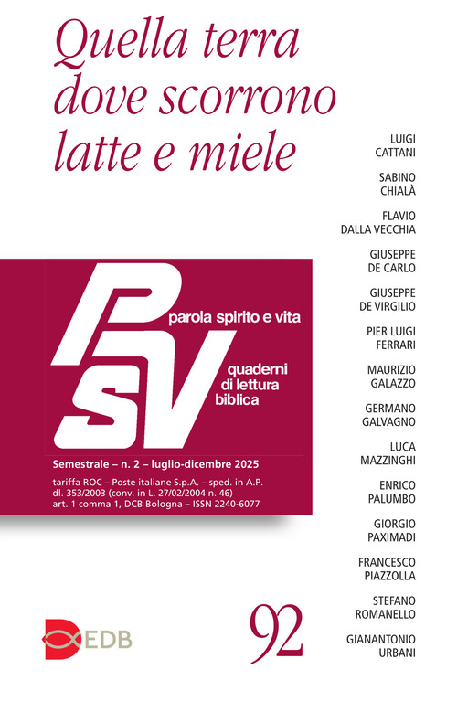 Parola spirito e vita. Quaderni di lettura biblica
