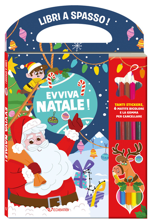 Evviva il Natale! Libri a spasso. Con adesivi