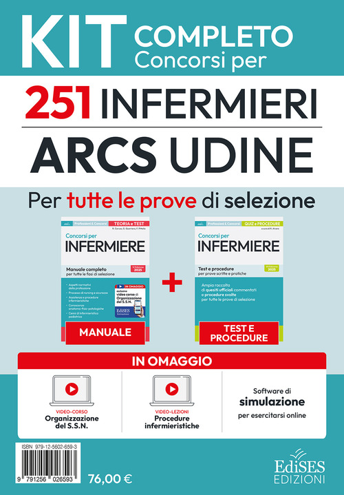 Concorso 251 Infermieri ARCS Udine: kit completo