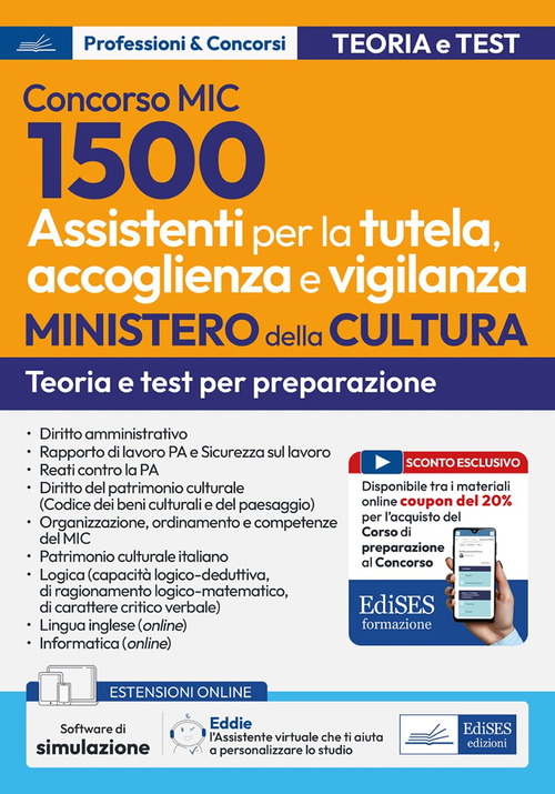 Concorso MIC 1500 assistenti tutela accoglienza vigilanza