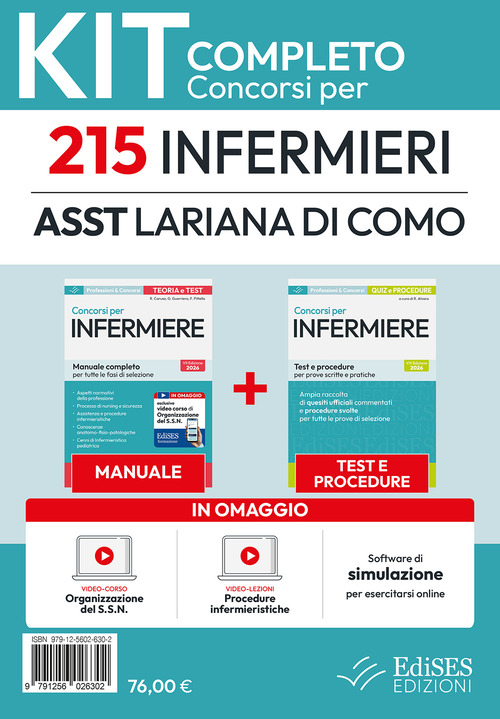 Concorso per 215 Infermieri ASST Lariana di Como