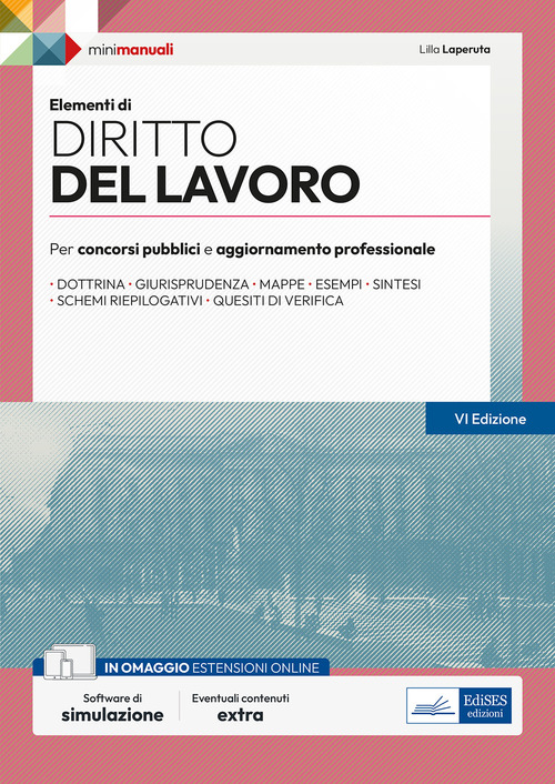 Elementi di diritto del lavoro. Per concorsi pubblici e aggiornamento professionale. Teoria e test