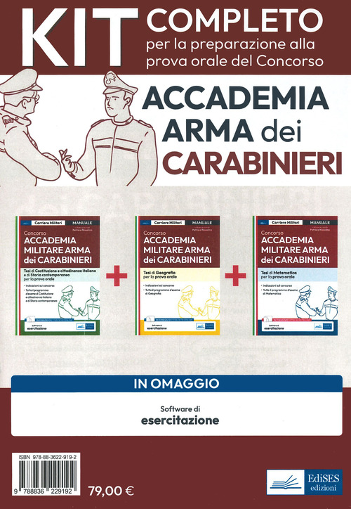 Kit completo per prova orale Concorso Accademia Arma Carabinieri