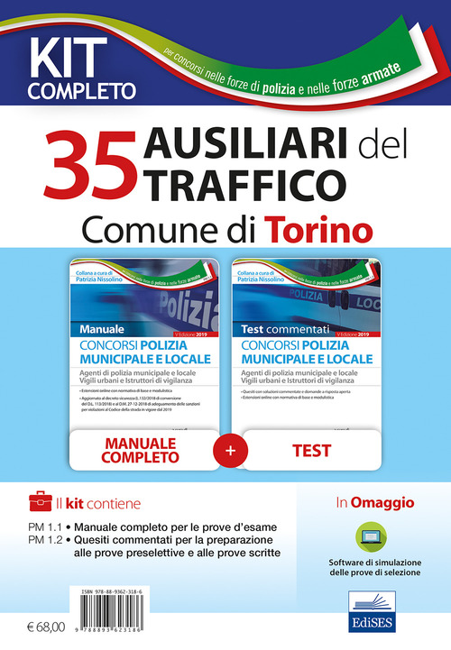 Kit completo concorso polizia municipale e locale. Manuale e test commentati per la preparazione alle prove d'esame