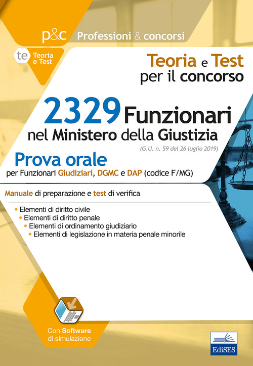 2329 funzionari Ministero della Giustizia. Prova orale