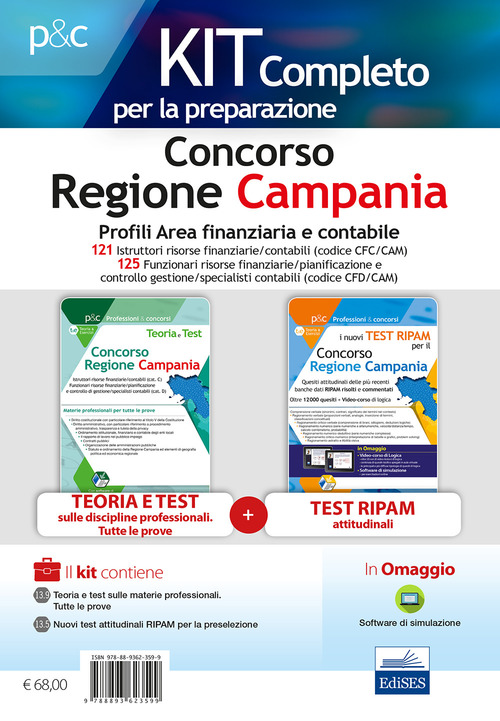 Concorso Regione Campania. Kit profili area finanziaria contabile