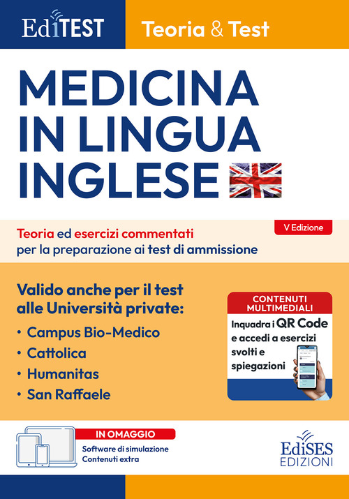 Test Medicina in inglese: manuale di teoria e test
