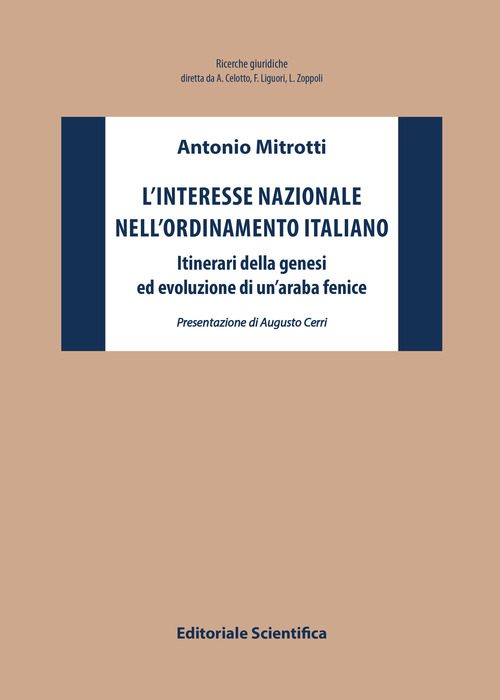 L'interesse nazionale nell'ordinamento italiano. Itinerari della genesi ed evoluzione di un'araba fenice