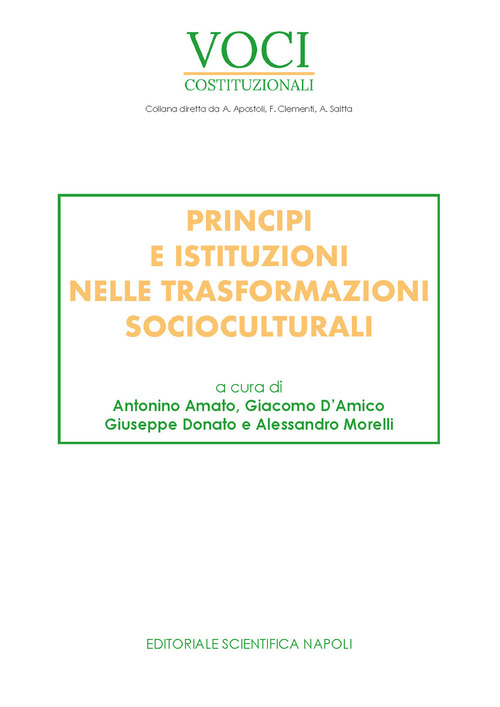 Principi e istituzioni nelle trasformazioni socioculturali
