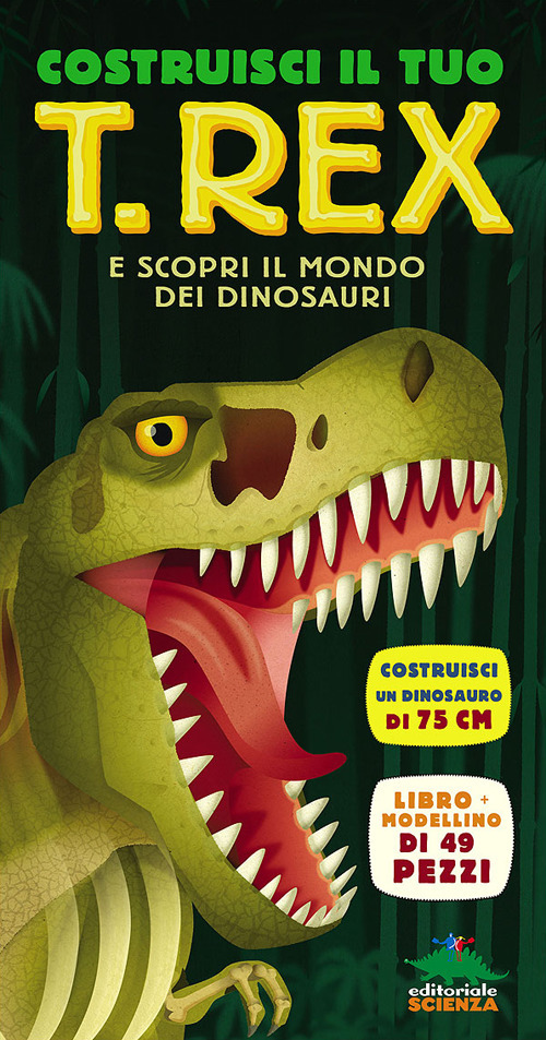Costruisci il tuo T-Rex e scopri il mondo dei dinosauri. Libro pop-up