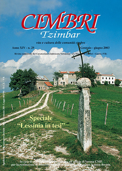 Cimbri-Tzimbar. Vita e culture delle comunit&agrave; cimbre