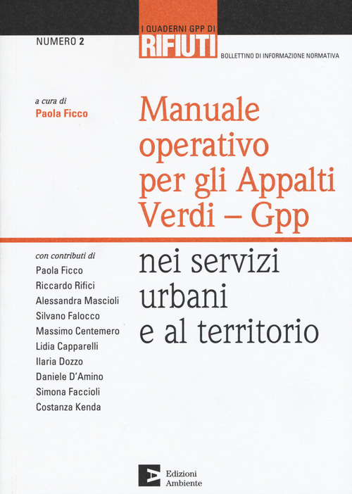 Manuale operativo per gli appalti Verdi-Gpp nei servizi urbani e al territorio