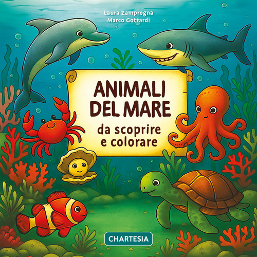 Animali del mare da scoprire e colorare