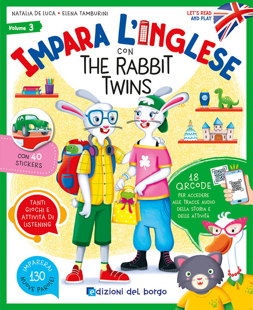 Impara l'inglese con the Rabbit Twins. Let's read and play