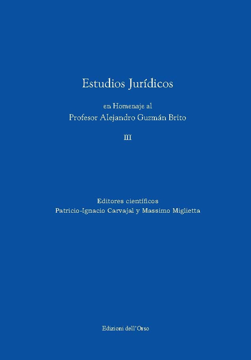 Estudios juridicos en homenaje al profesor Alejandro Guzman Brito