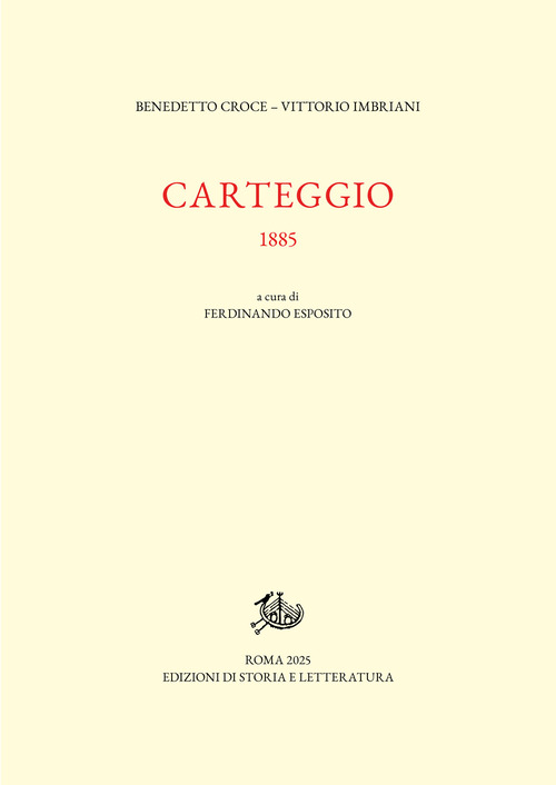 Carteggio. 1885
