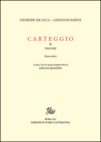 Carteggio (1930-1934)