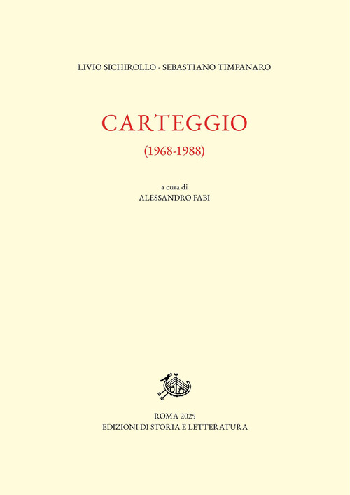 Carteggio 1968-1988