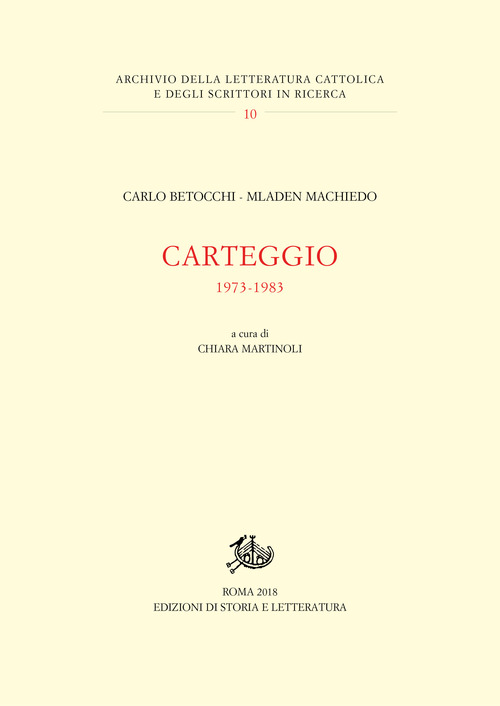 Carteggio 1973-1983