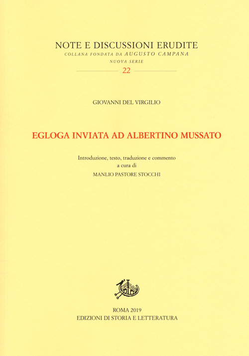 Egloga inviata ad Albertino Mussato. Testo latino a fronte