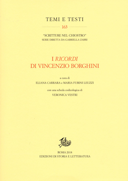 I «Ricordi» di Vincenzio Borghini