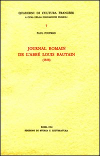 Journal romain de l'abbé Louis Bautain (1838)