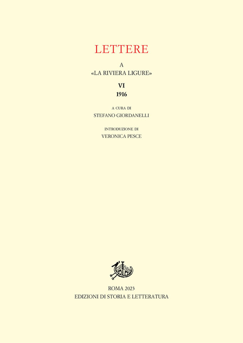 Lettere a «La Riviera Ligure»