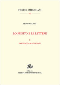 Lo spirito e le lettere