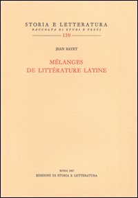 M&eacute;langes de litt&eacute;rature latine