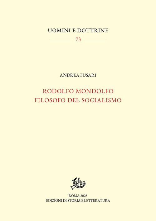 Rodolfo Mondolfo filosofo del socialismo