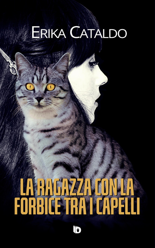 La ragazza con la forbice tra i capelli