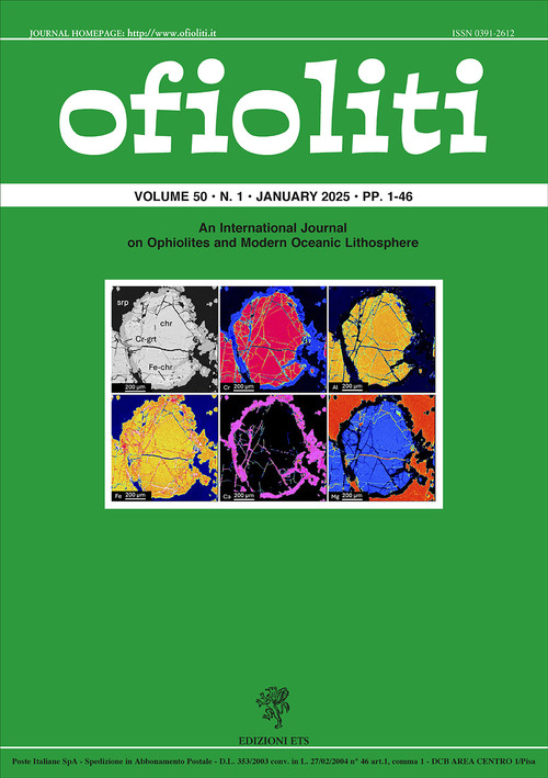 Ofioliti. An international journal on ophiolites and modern oceanic lithosphere
