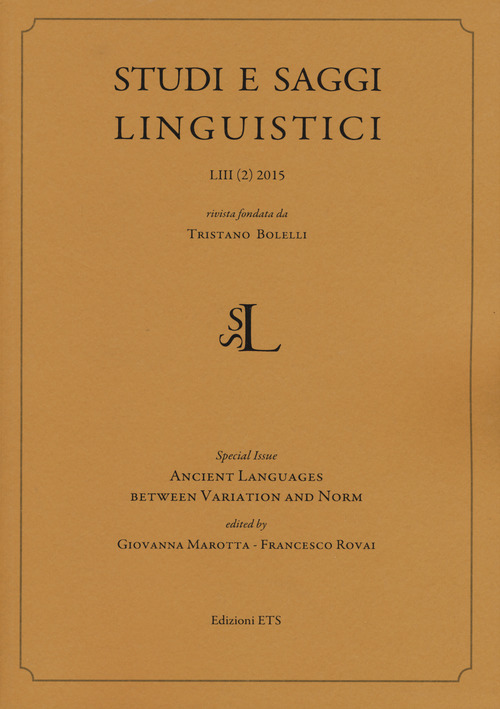 Studi e saggi linguistici