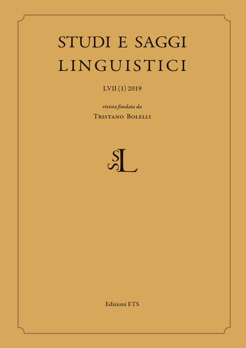 Studi e saggi linguistici