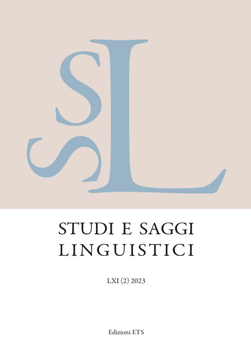 Studi e saggi linguistici