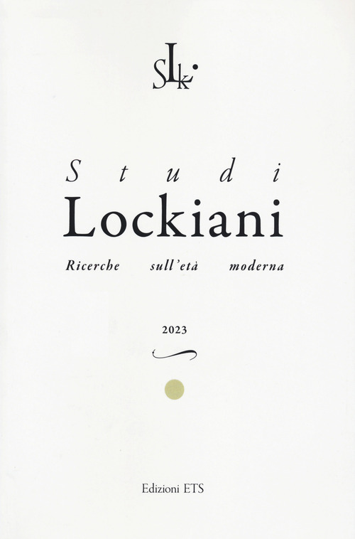 Studi lockiani. Ricerche sull'età moderna