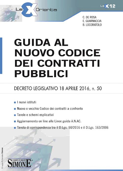 Guida al nuovo codice dei contratti pubblici