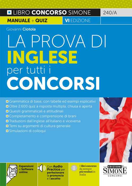 La prova di inglese per tutti i concorsi