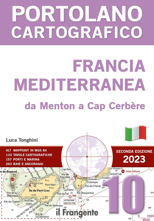 Francia mediterranea da Menton a Cap Cerb&egrave;rea. P10 Portolano cartografico