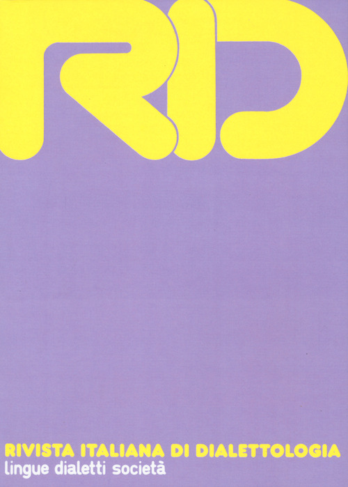 RID. Rivista italiana di dialettologia