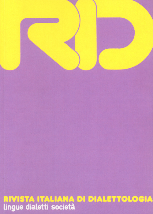 RID. Rivista italiana di dialettologia