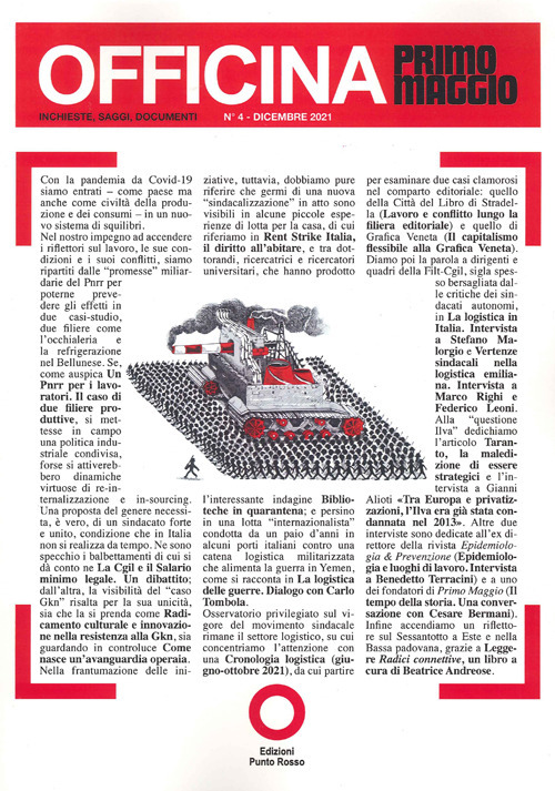 Officina Primo Maggio. Inchieste, saggi, documenti