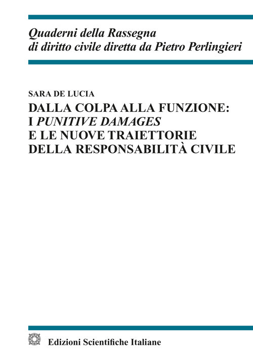 Dalla colpa alla funzione: i punitive damages e le nuove traiettorie della responsabilit&agrave; civile