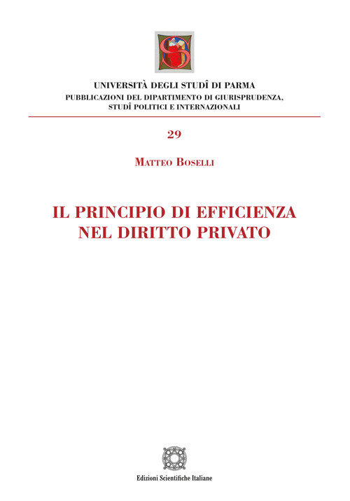 Il principio di efficienza nel diritto privato