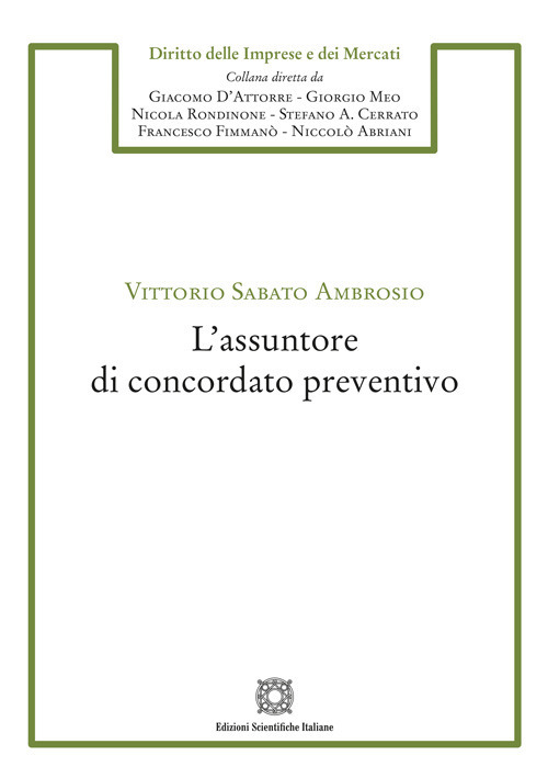 L'assuntore di concordato preventivo