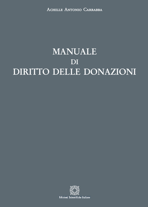 Manuale di diritto delle donazioni