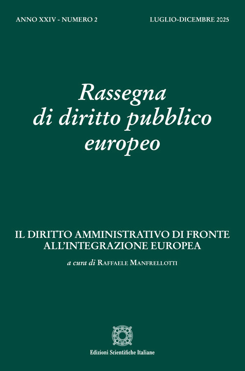 Rassegna di diritto pubblico europeo